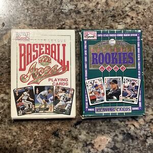 1993 BASEBALL ACES & ROOKIES SEALED BICYCLE PLAYING CARD DECKS Cards